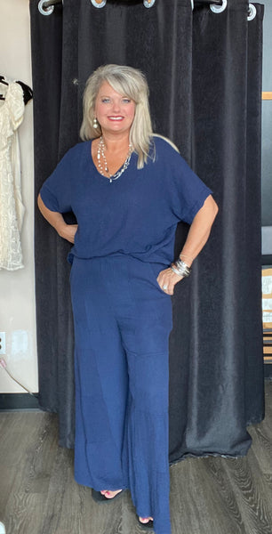 Made in Italy Cotton Palazzo Pants