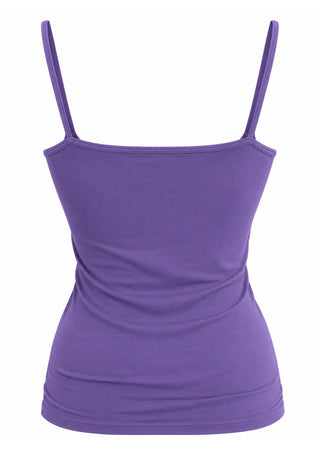 Seamless Spaghetti Strap Cami Camisole Blue