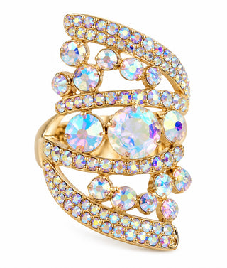 AB Crystal Statement Stretch Ring