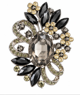Black & Silver Brooch
