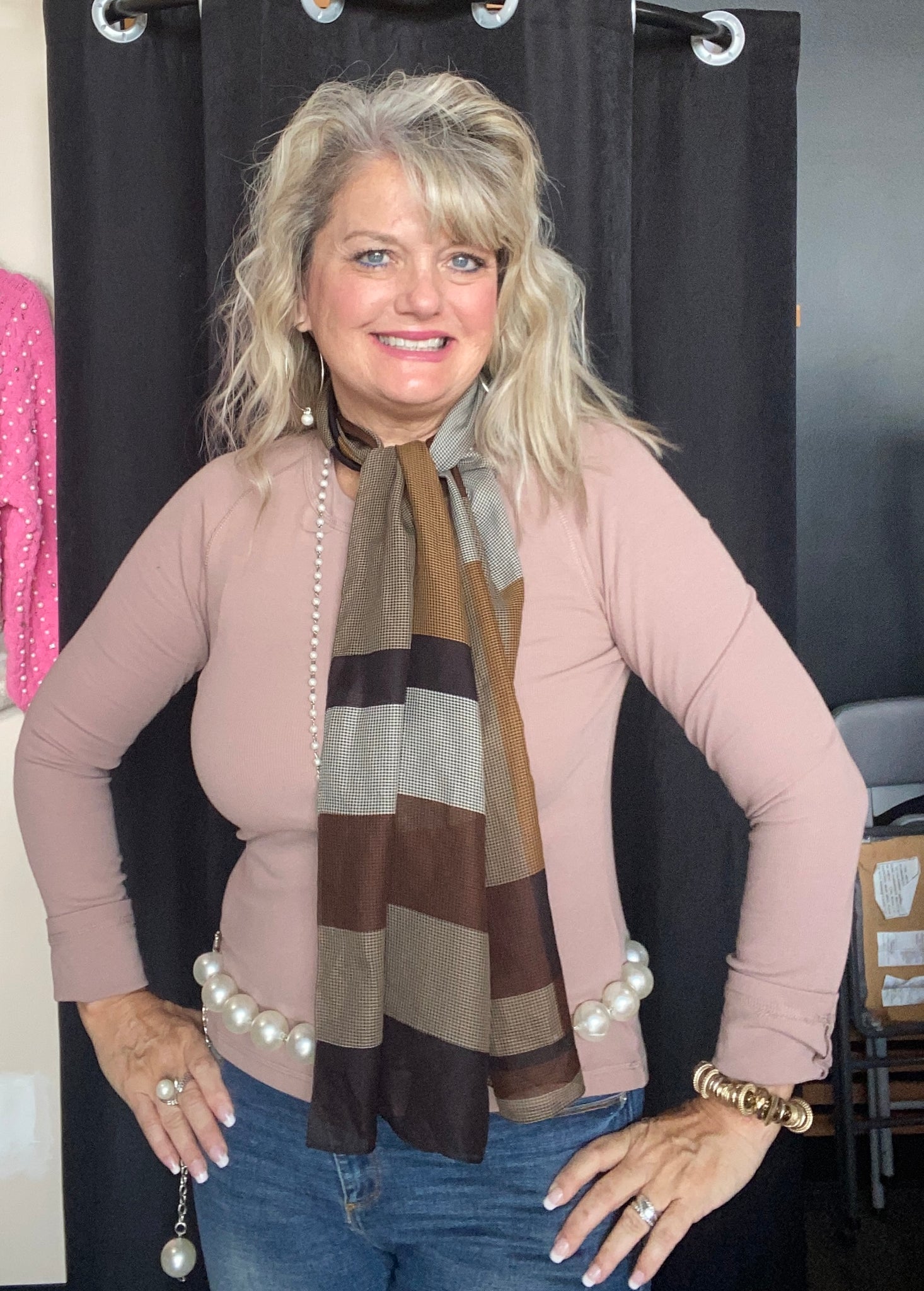 Shades of Brown Oblong Scarf