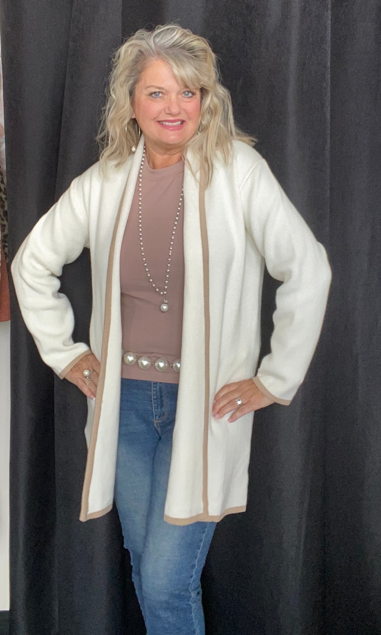 Heavy Knit Cardigan Sweater