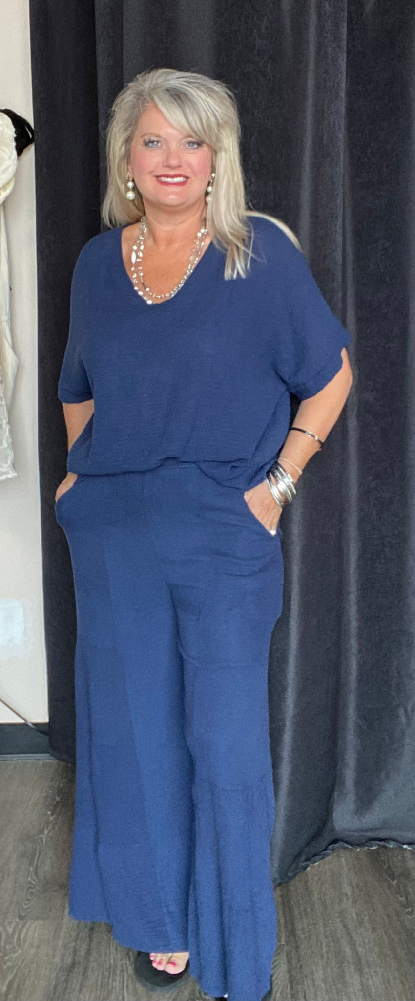Made in Italy Cotton Palazzo Pants