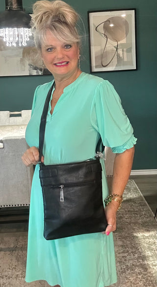 Floral Rhinestone Crossbody Purse