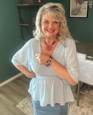 Color Pop Beaded Stretch Bracelet