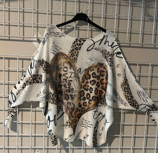 Made in Italy Wild Heart Leopard Sweater