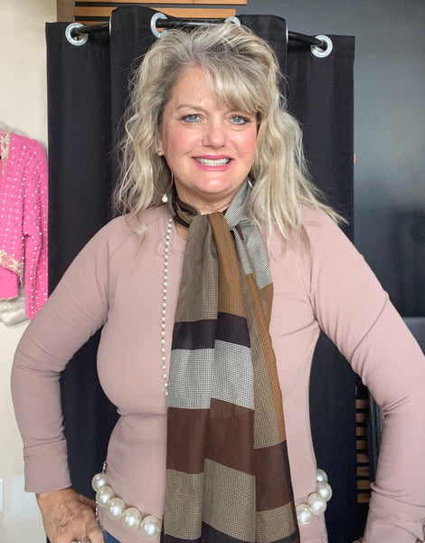 Shades of Brown Oblong Scarf