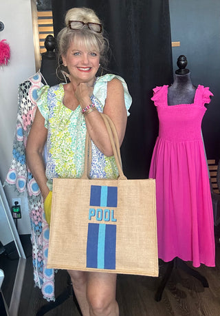 Eco Friendly Jute Pool Tote Bag