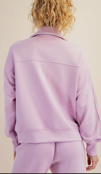 Quarter Zip Pullover Jacket Modal Fabric