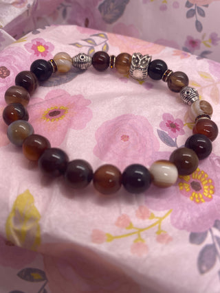 Brown Multi Color Stretch Bracelet