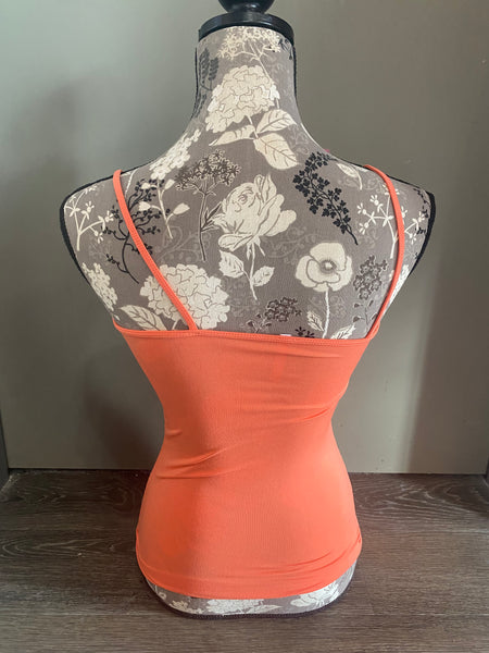 One Size Stretch Tank Top Orange