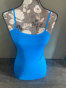 One Size Stretch Tank Top Ice Blue