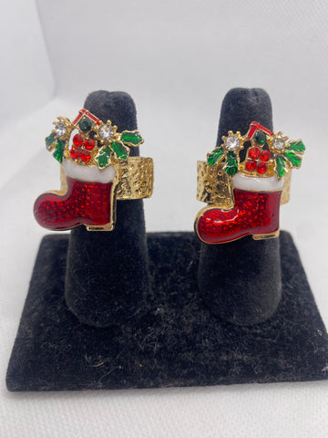 Rhinestone Stocking Stretch Ring