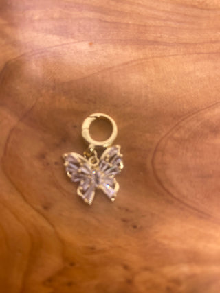 Gold Filled Butterfly w/Crystals Clasp Bracelet or Necklace