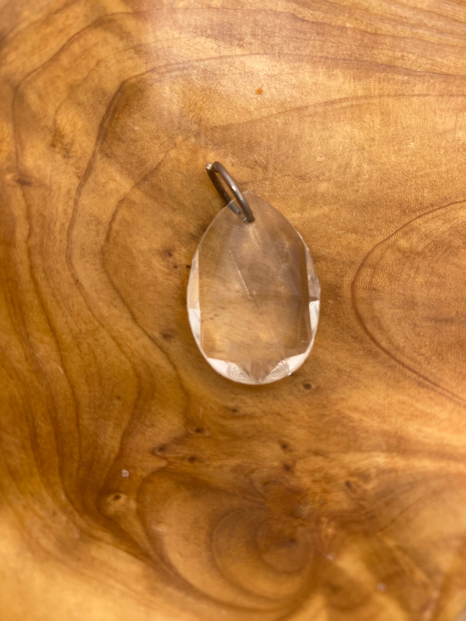 Clear Tear Shape Charm for Necklace or Bracelet