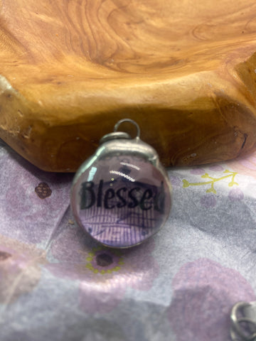 Glass Blessed Bubble Charm Necklace or Bracelet