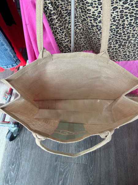 Eco Friendly Jute Beach Tote Bag