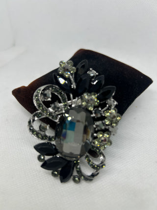 Black & Silver Brooch
