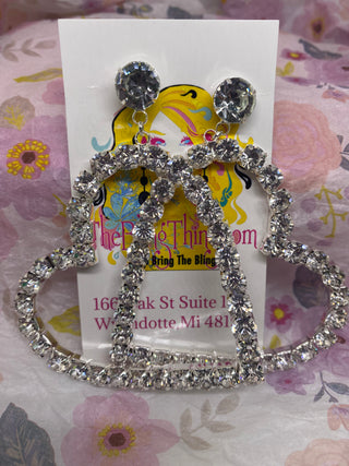 Crystal Heart Earrings