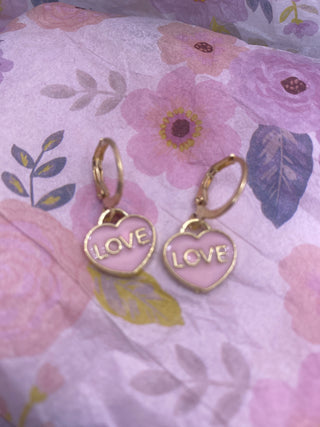 Pink Love Earrings