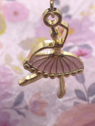 Pink Ballerina Charm for Necklace or Bracelet