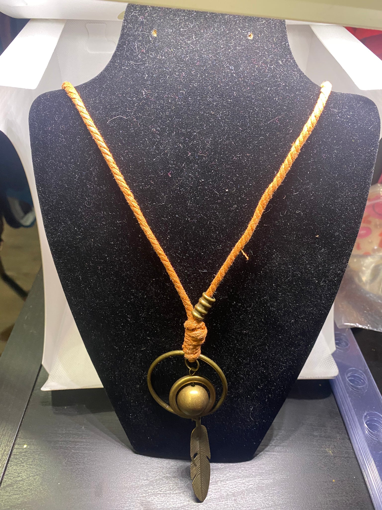 Bronze Corded Necklace
