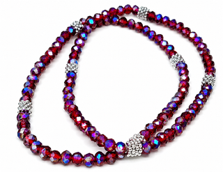 Stacking Stones Mixed Berries AB Crystal Stretch Bracelet