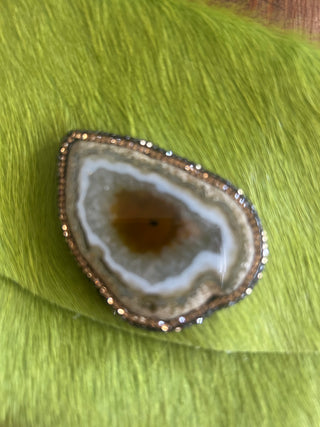 Sandra Ling Designs Lime Cowhide Wristlet Purse