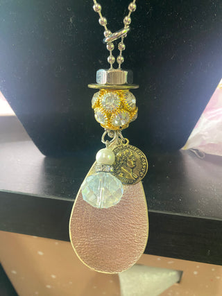 Multi Bling Pave Ball Chain Necklace
