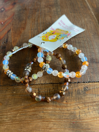 Set of Three Autumn Fest Stretch Bracelets