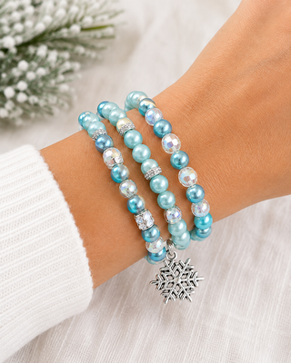 Winter Frost Stretch Bracelet Set