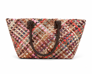 Multicolor Woven Tote Bag Purse
