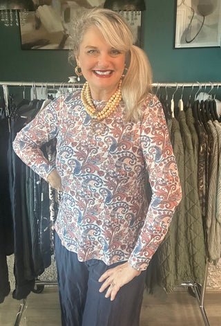 Paisley Perfection Long Sleeve Top