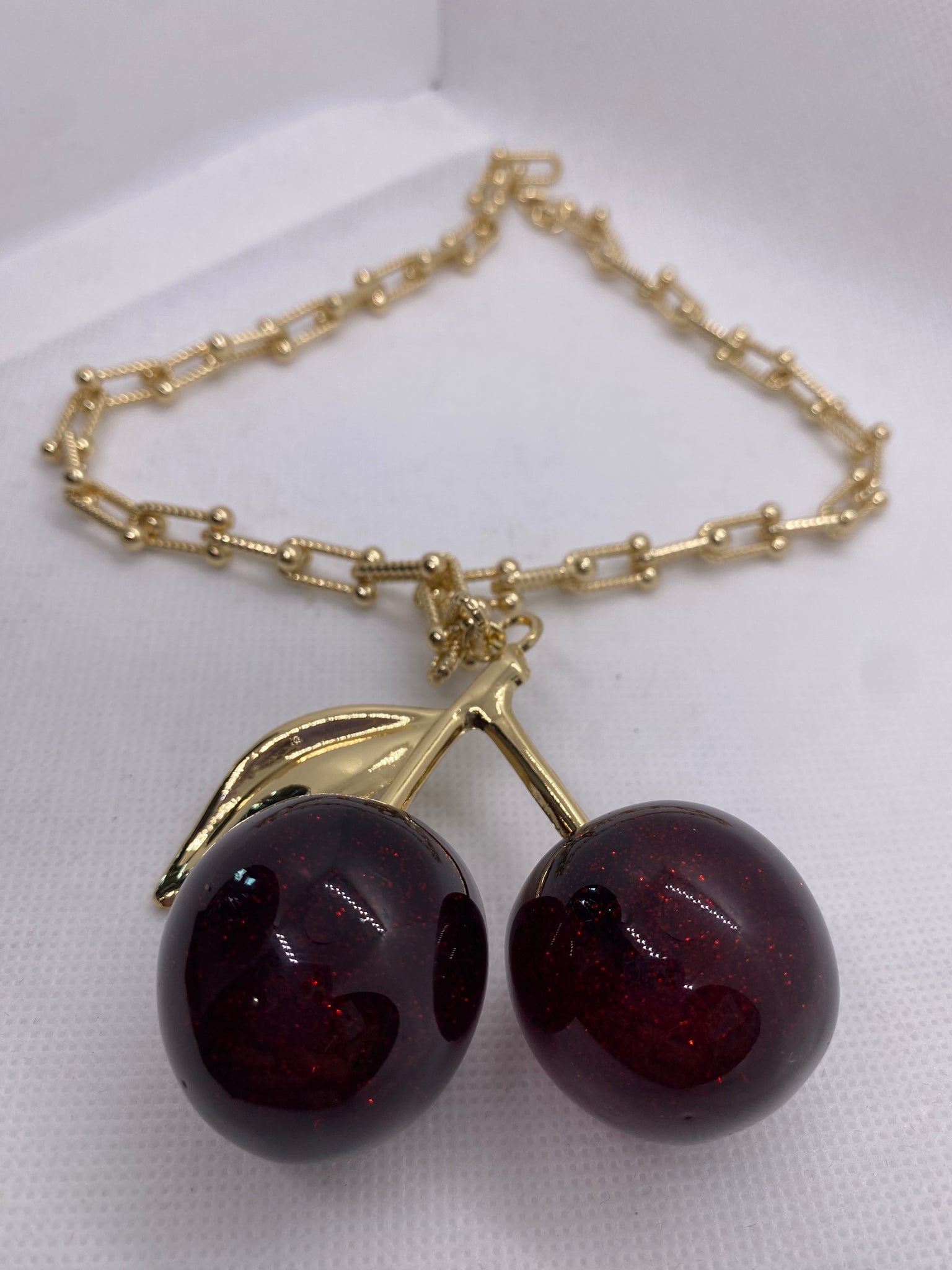 Gold Filled Cherry Necklace