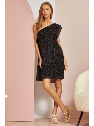 One Shoulder Shift Dress