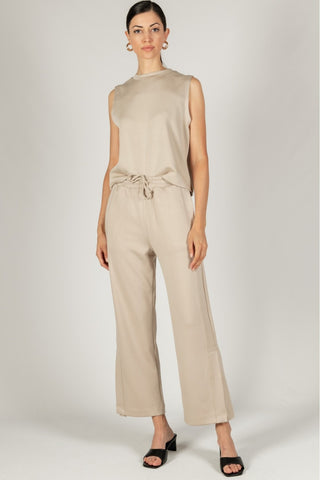 Wide leg Black Pants Elastic Waist Band
