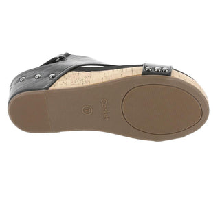 Corkys Volta II Black Slingback Strap 2 inch Wedge Sandals