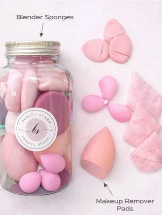 Pink 14pc Beauty Sponge and Blender Set