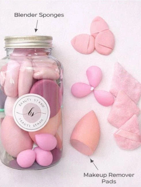 Pink 14pc Beauty Sponge and Blender Set