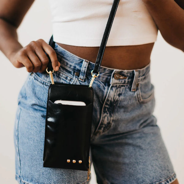 Faux Leather Cell Phone Purse