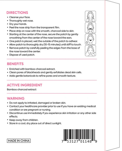 Blackheads Be Gone Charcoal Pore Strips