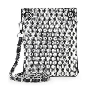 Small Rhinestone Bling Cross body Sling Purse