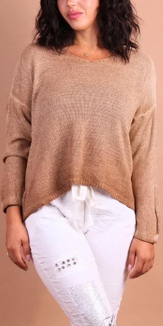 Lightweight V Neck Relaxed Fit Emma Sweater
