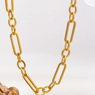 18 inch Gold Plated Stainless Steel Necklace