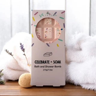 Celebrate and Soak Bath and Shower Bomb Bar