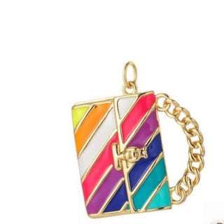 Colorful Enamel Purse Charm