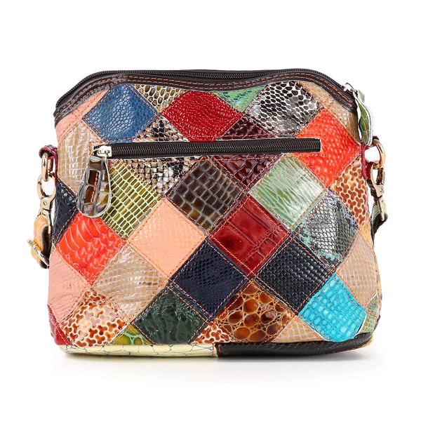 Colorful Genuine Leather Crossbody Cross body Sling Purse