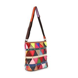 Genuine Leather Multi Color Crossbody Cross body Sling Purse