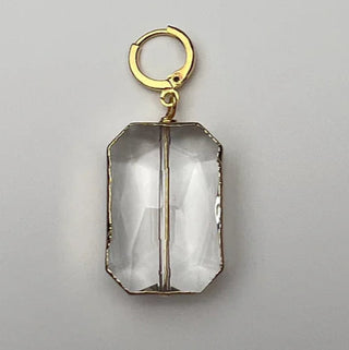 Amber Crystal Charm for Necklace or Scarf