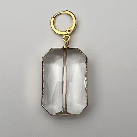 Amber Crystal Charm for Necklace or Scarf